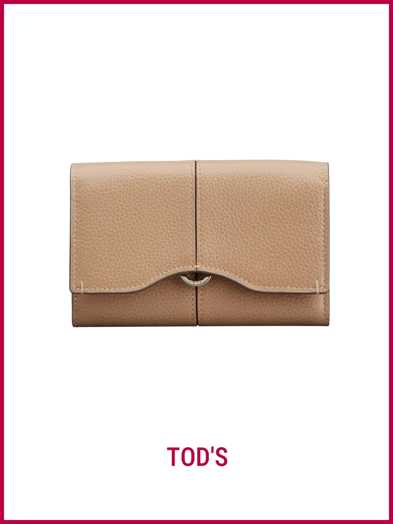 【トッズ】の財布。ベージュとイエローの爽やかなカラーリングに魅了