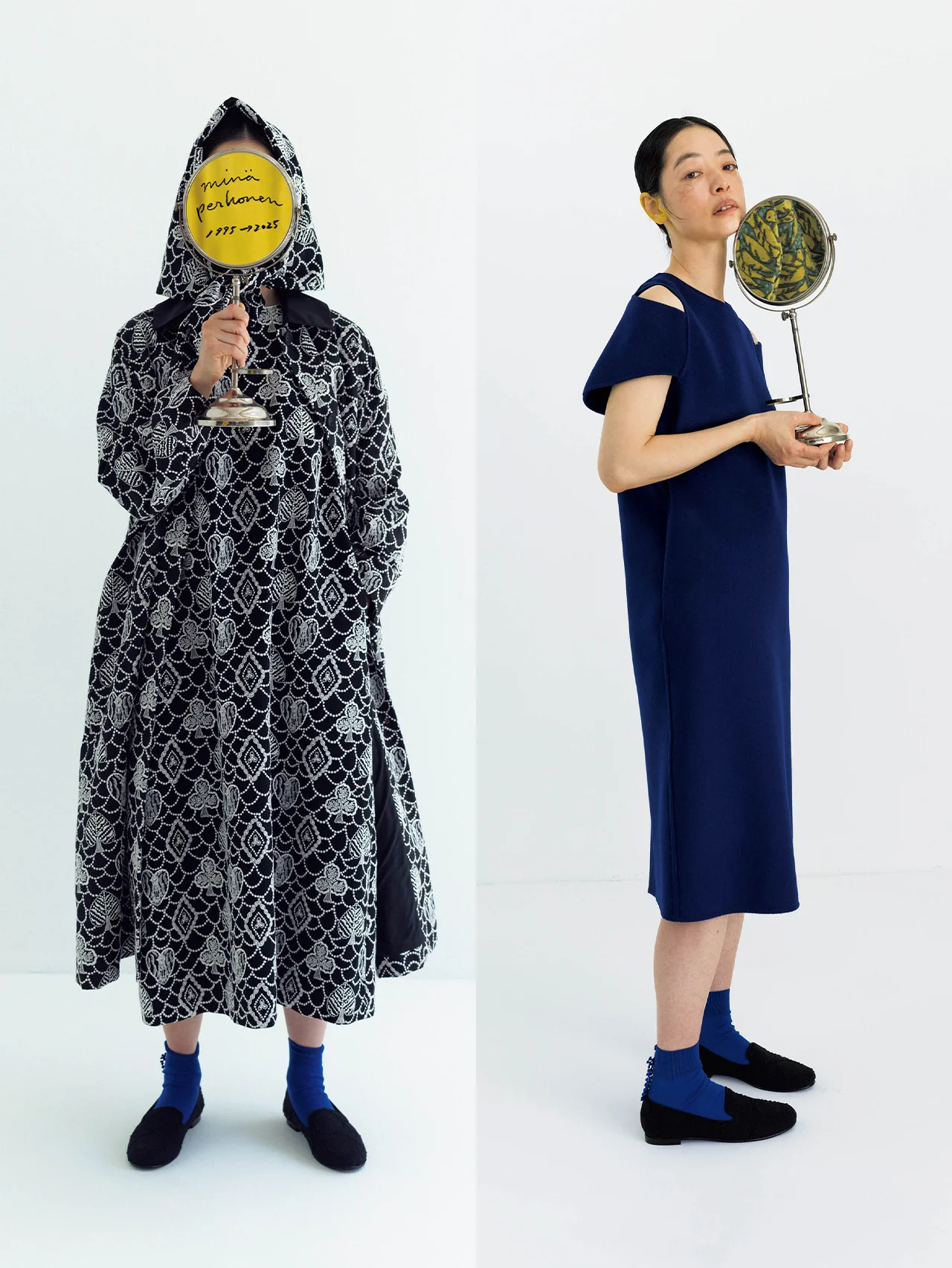 【minä perhonen（ミナ ペルホネン）】のアイコニックなアイテムを市川実和子さんがまとう