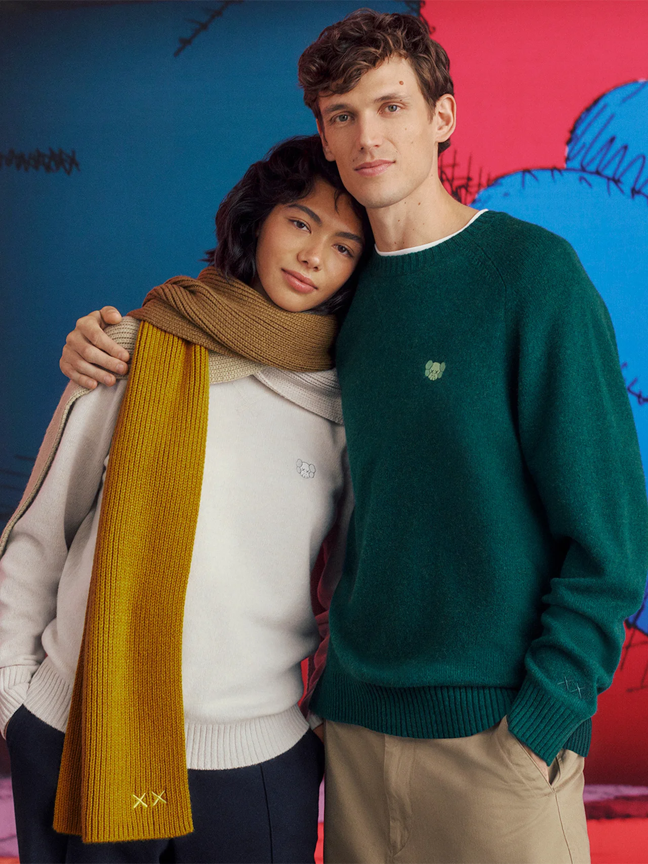 〈全アイテム掲載〉【ユニクロ】からホリデーシーズンに着たい、カウズ初のニットウェアコレクション「KAWS WINTER」が発売