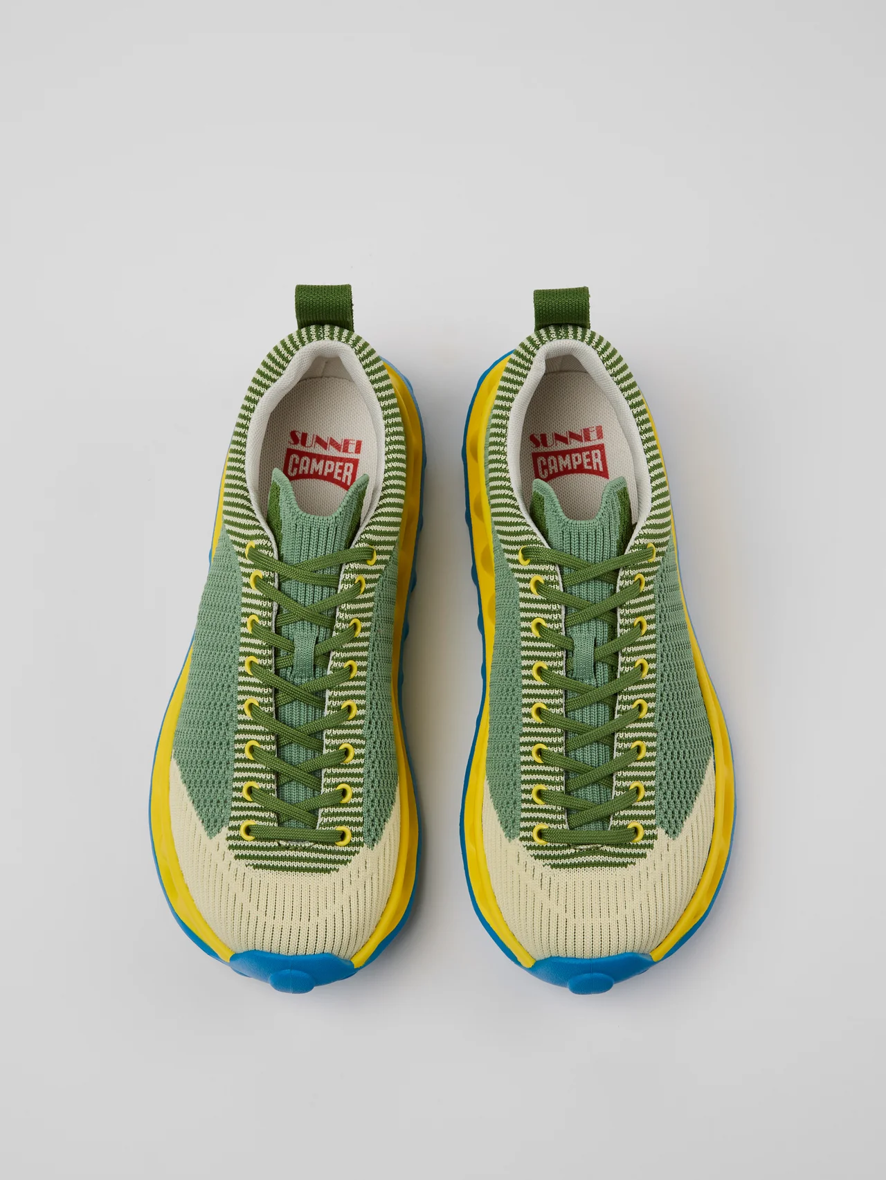【カンペール】と【スンネイ】のコラボシューズ第4弾！ プレイフルなカラーのスニーカーがラインナップ