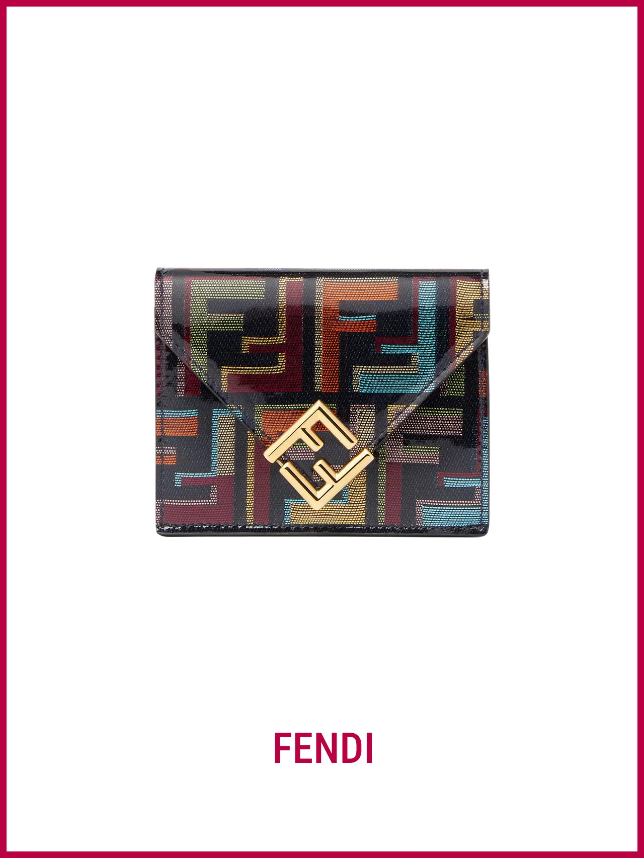 【フェンディ】の財布。ミステリアスな雰囲気が漂う、マルチカラーウォレット