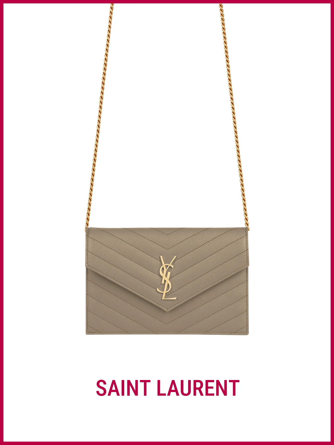 【サンローラン】の財布。バッグとしても使える！ 上品なウォレットを相棒に