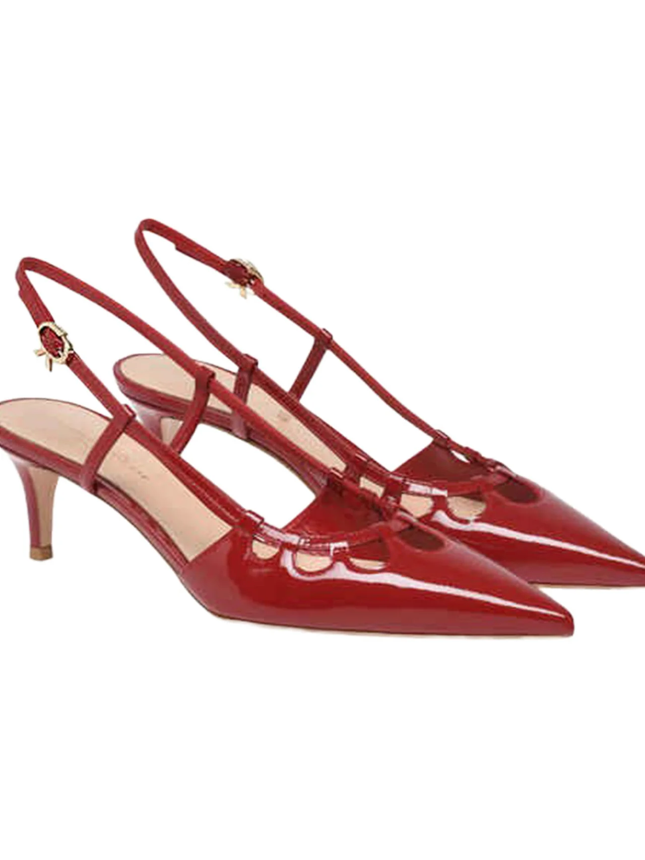 脚を美しく見せる魔法の一足。【ジャンヴィト ロッシ】の赤い靴 vol.1284