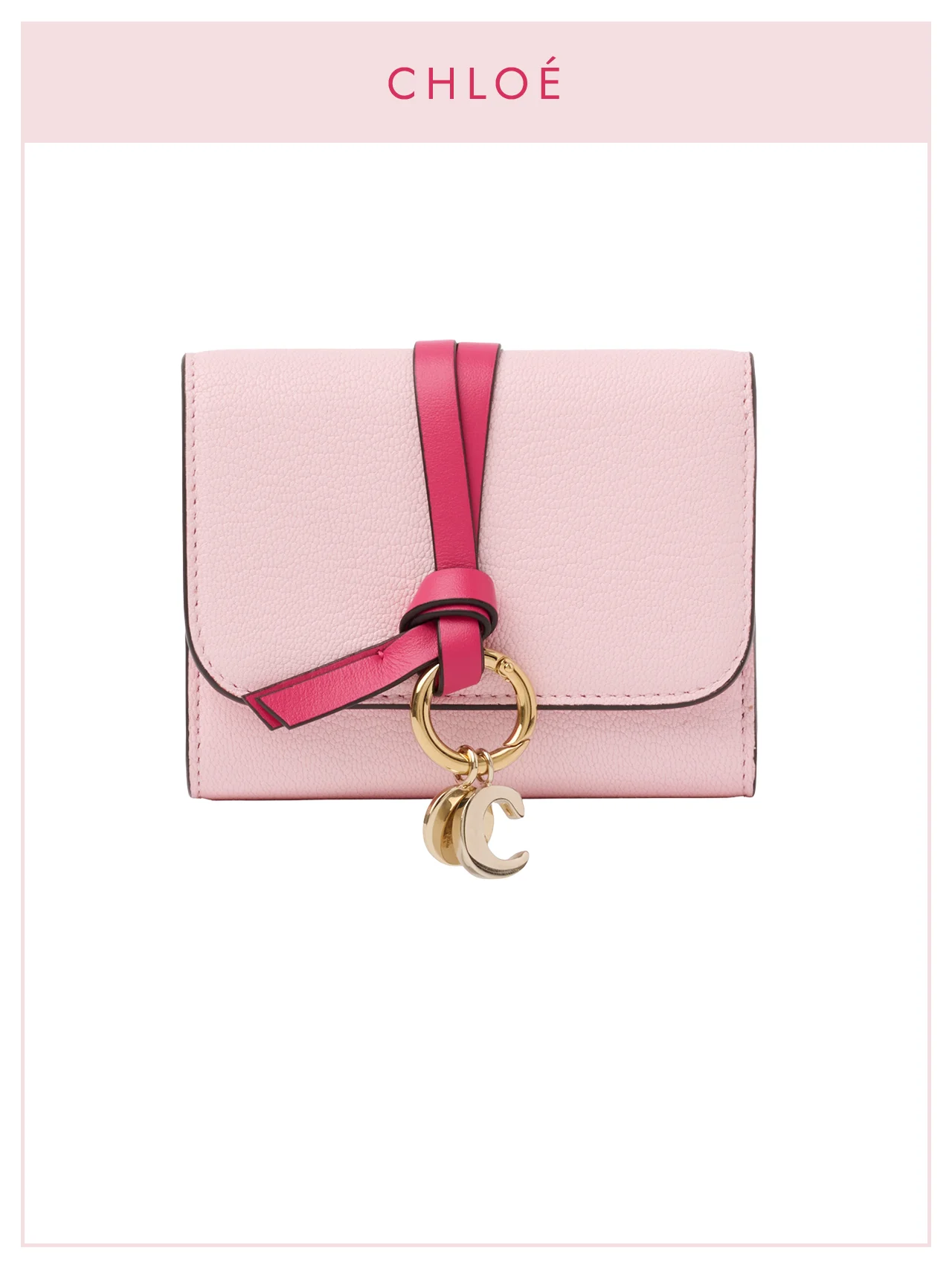 【クロエ】の財布。二つのピンクが織りなす、Alphabetラインの多幸感