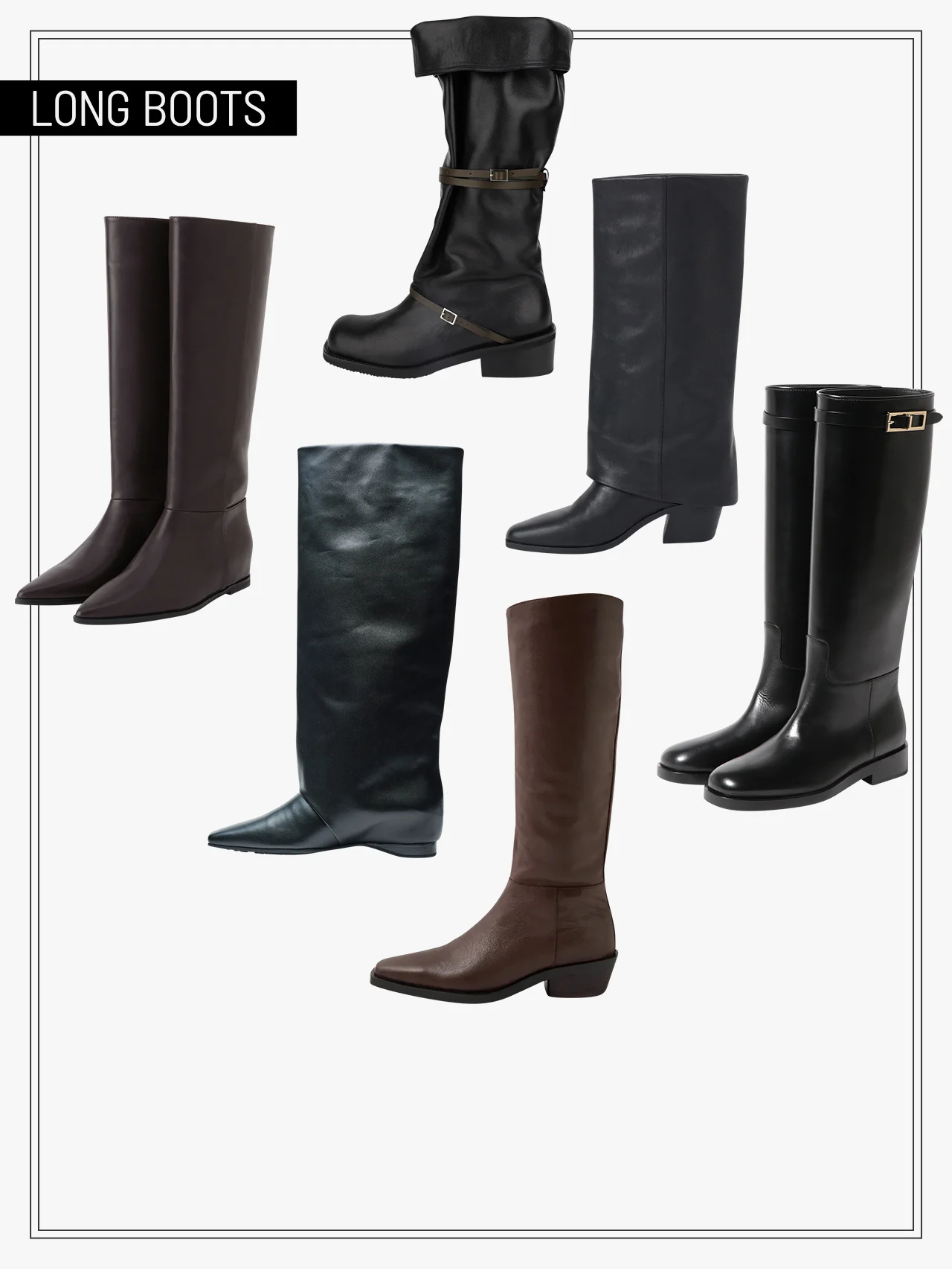 【2025年冬のロングブーツ】10選｜マノロ ブラニクやトーテムなど、スタイリングを引き締めるベーシックカラーに狙いを定めて