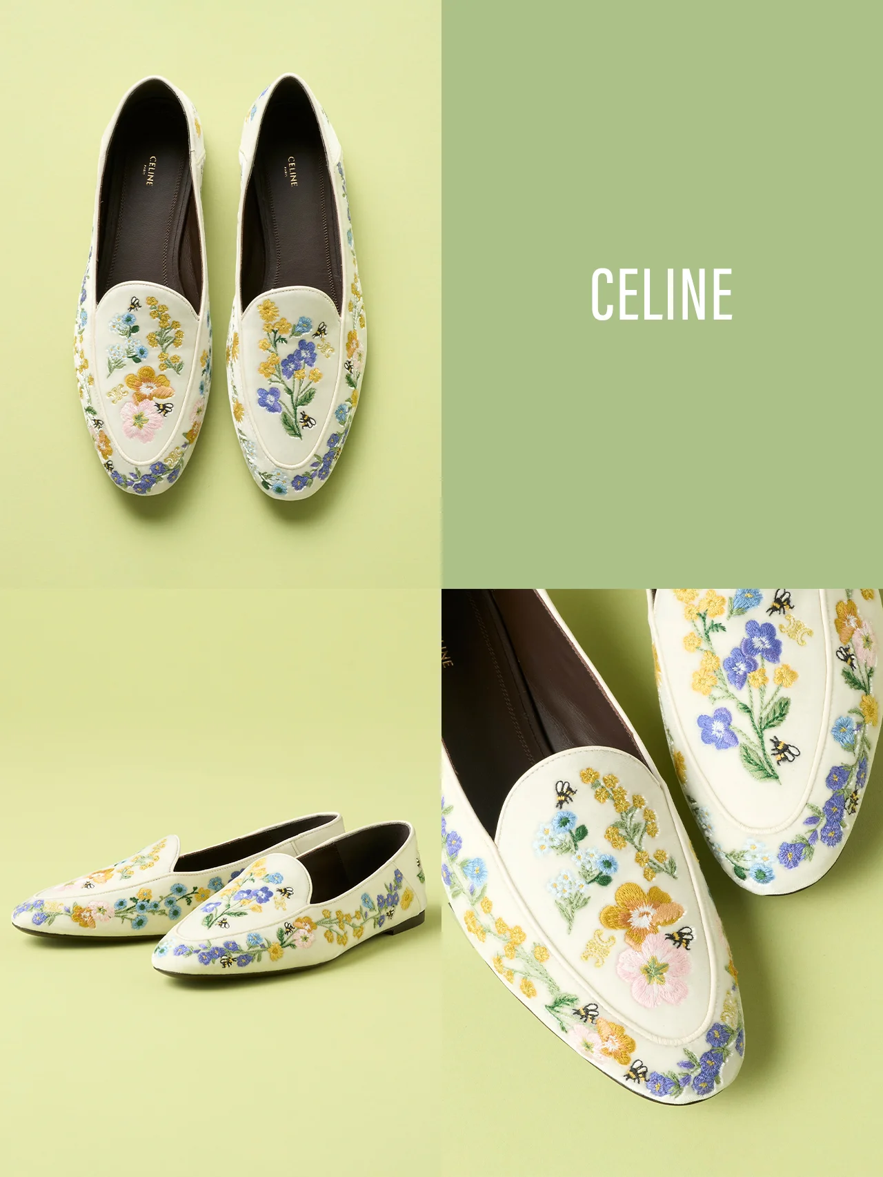 2026年春の本命ローファーは【セリーヌ】の花々を刺しゅうで表現した特別な一足に決まり！