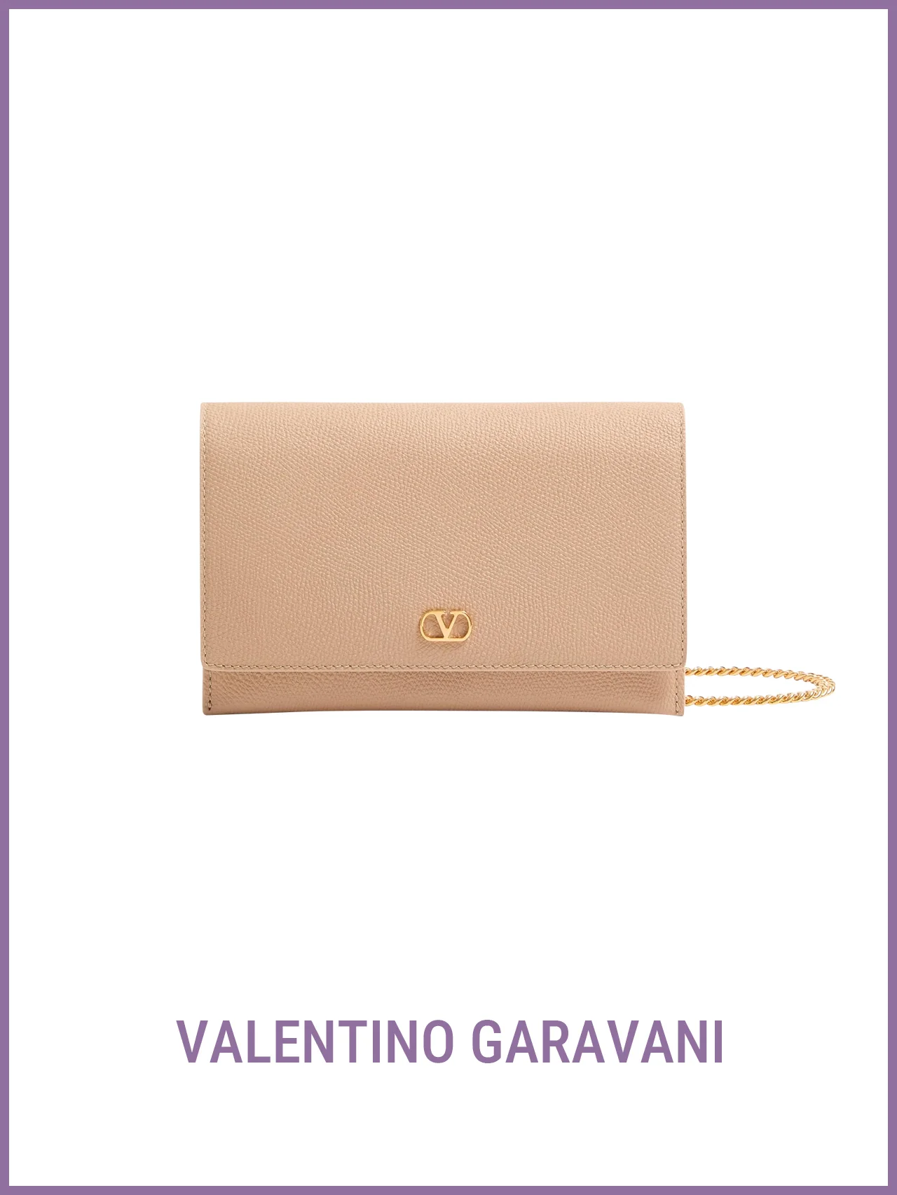 【ヴァレンティノ】の財布。チェーンを外せば２WAYに。バッグ感覚で楽しめるウォレット