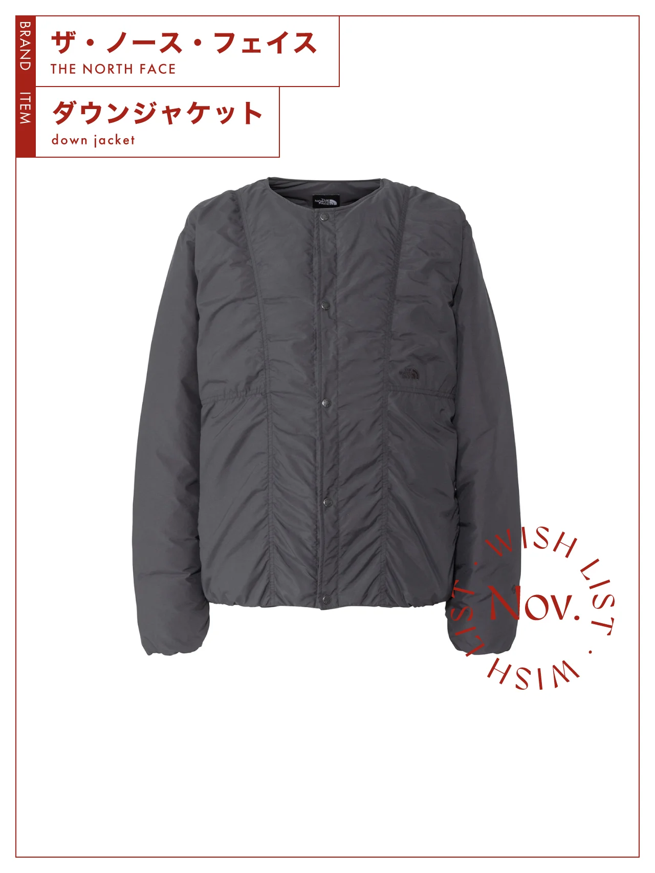 世代も性別も問わず使える【ザ・ノース・フェイス】のダウンジャケット vol.114