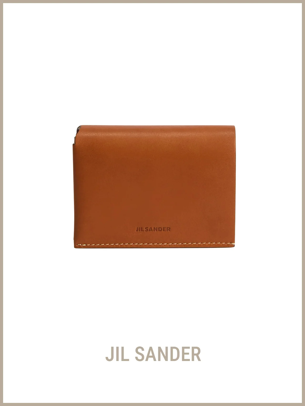 【ジル サンダー】の財布。あらゆる使い方ができる、ユニークな三つ折りウォレット