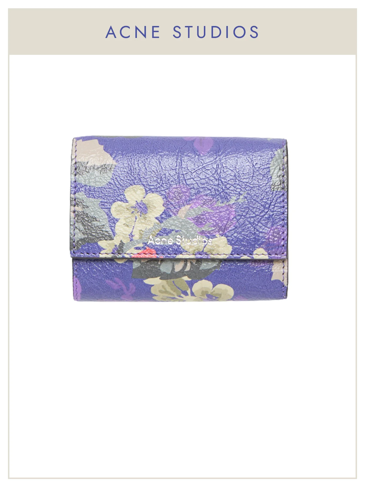 【アクネ ストゥディオズ】の財布。ヴィンテージムード漂う、主役級のフラワープリント