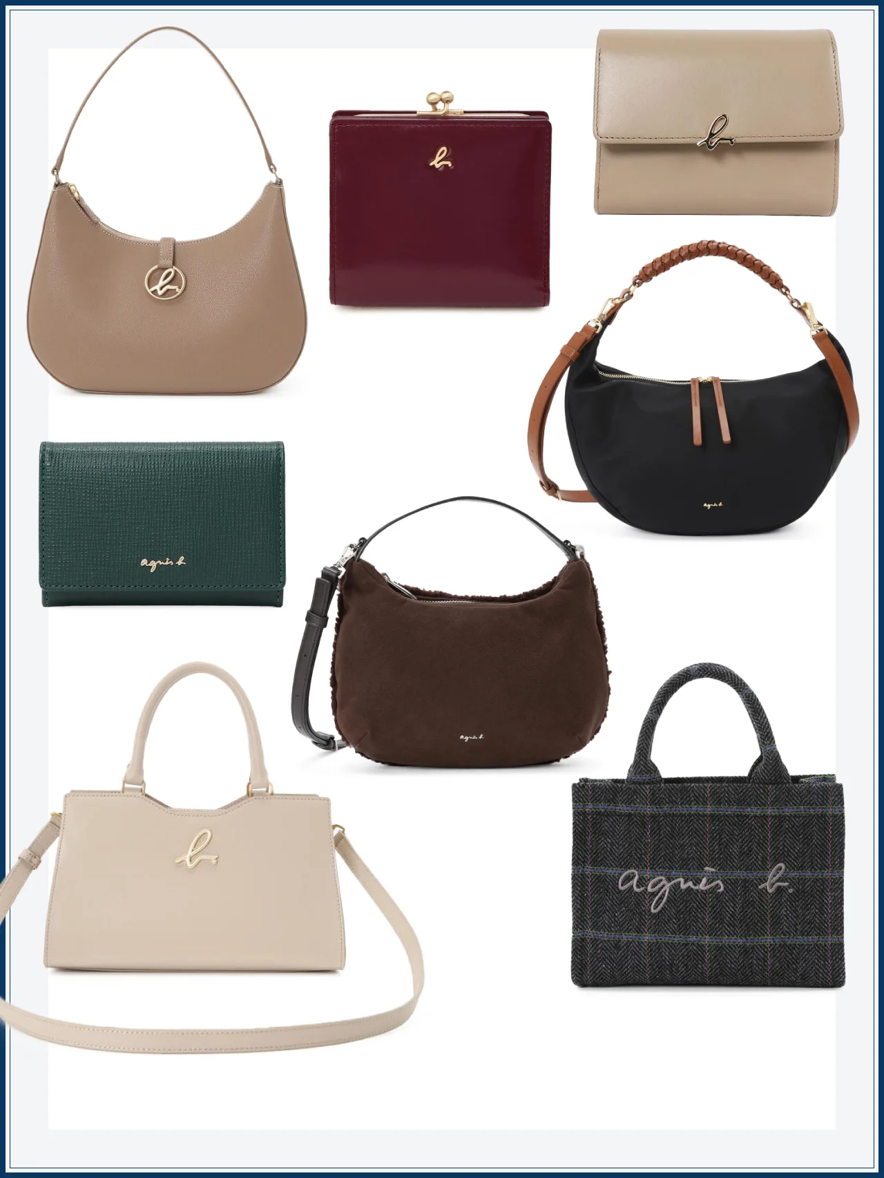 【アニエスベー】人気アイテム８選｜通勤・通学に活躍するデイリーバッグやレザー小物が満載！