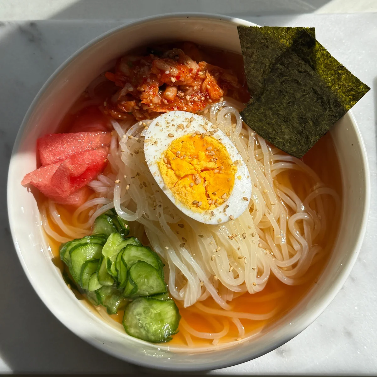 【無印良品】夏におすすめの食品を作ってみた！ 【盛岡冷麺】【冷や汁】　 #深夜のこっそり話  #2248
