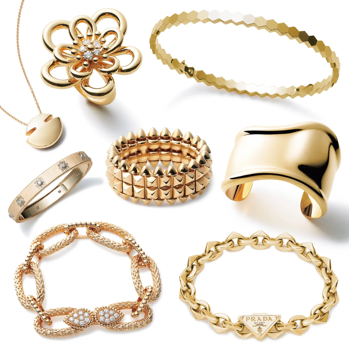 【2026年最新ゴールドジュエリー】ティファニー、カルティエ、プラダetc. 地金の美しさを堪能して