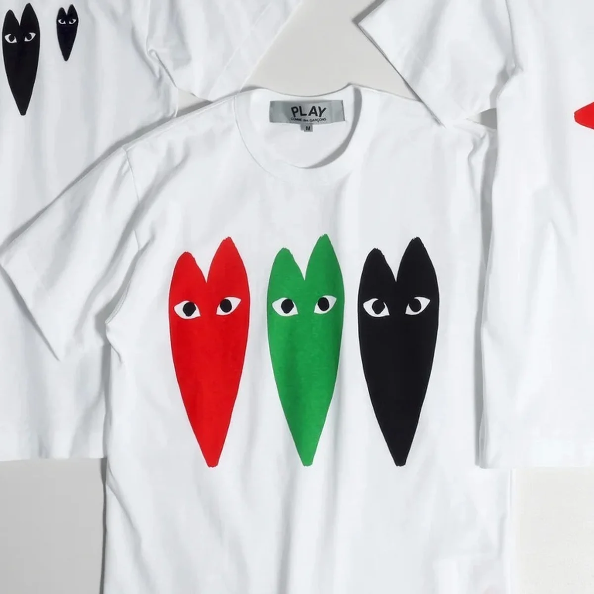 【プレイ・コム デ ギャルソン】青山店限定Tシャツが登場！ 縦長ハートエンブレムに注目