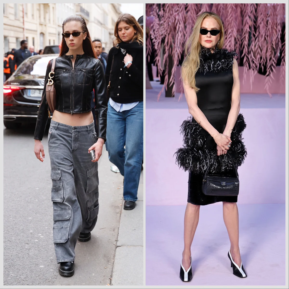 ニコール・キッドマンと娘のサンデー・ローズが、それぞれパリ・オートクチュールショーに登場。着こなしやヘアスタイルに注目が集まる