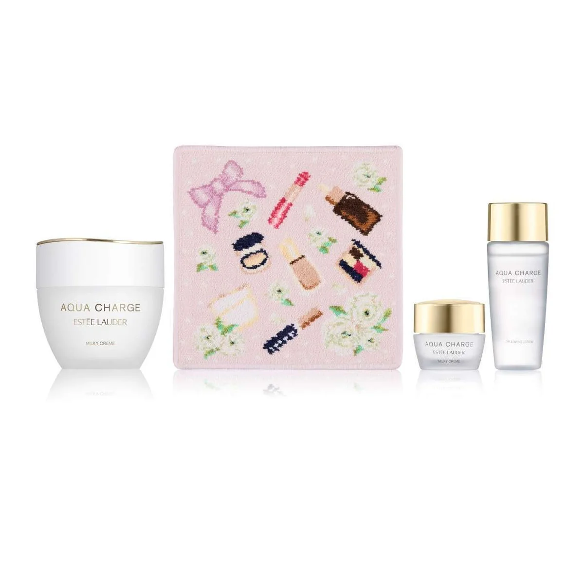 【エスティ ローダー】がFEILERと再タッグ。人気スキンケア×オリジナルハンカチの限定セットが登場