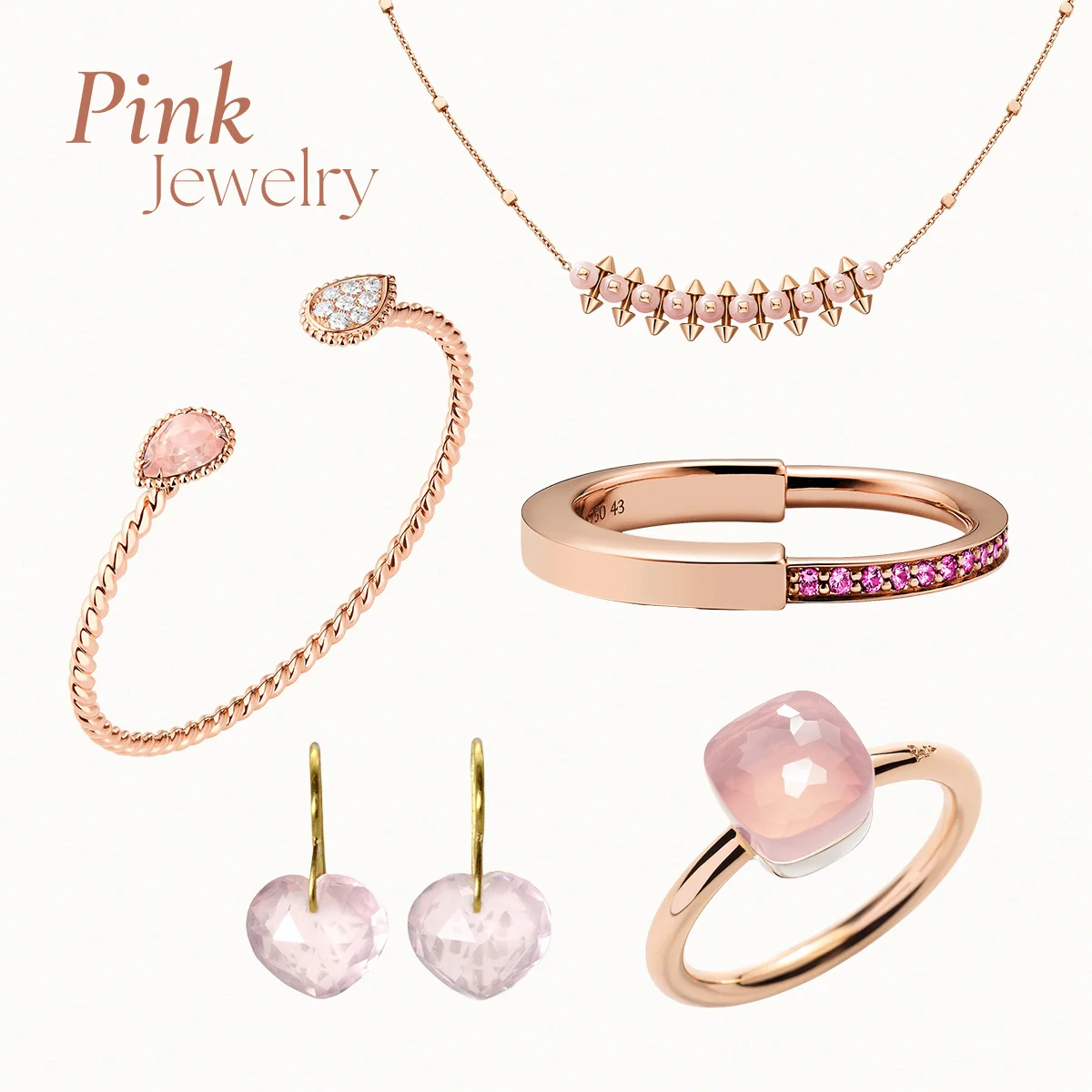 桜色に心ときめく“ピンクのお守りジュエリー”｜春の余韻とともに幸運の輝きを