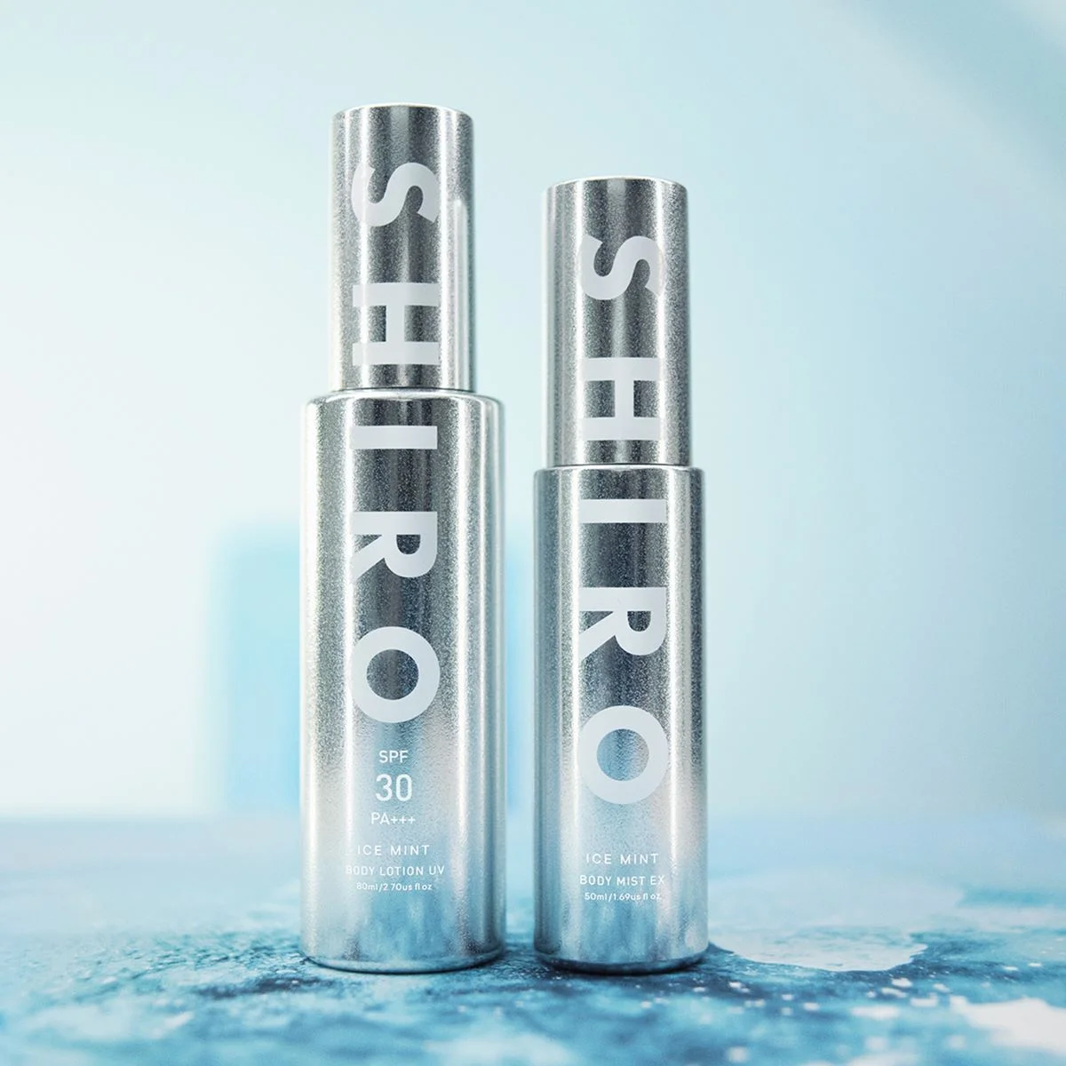数量限定【SHIRO】「アイスミント」ボディミスト＆UVローションが、今年はシルバーボトルに