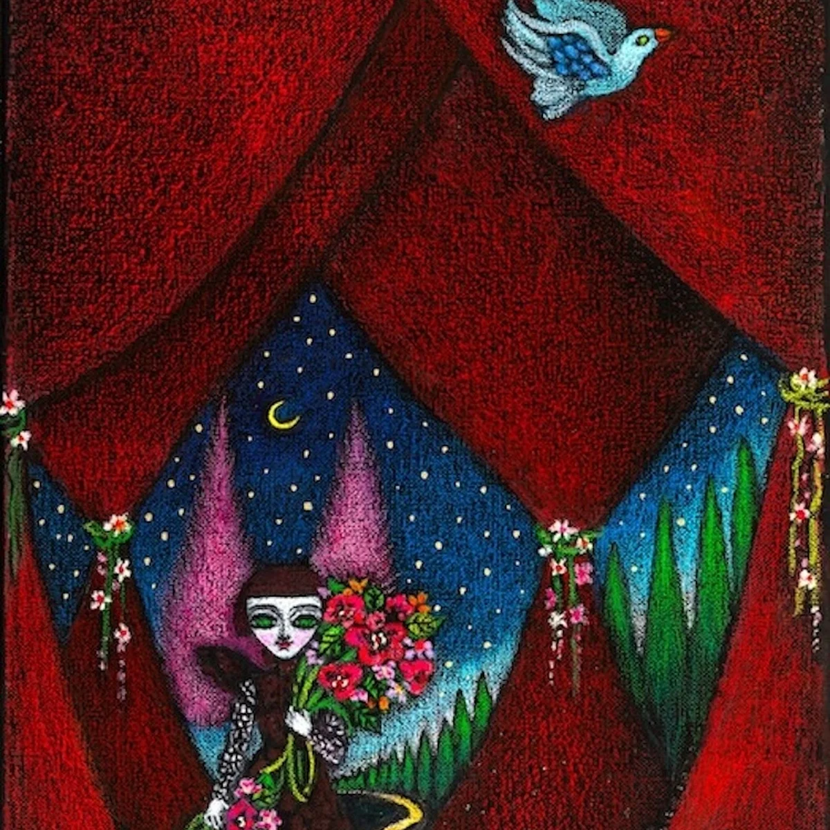 木から受ける智慧や愛を感じる新作絵画に注目。藤田理麻の個展「Evergreen〜木魂の愛と智慧〜」開催