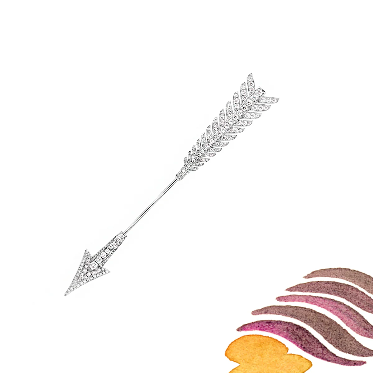 まっすぐに進め、私の矢。【ブシュロン】のブローチ #130