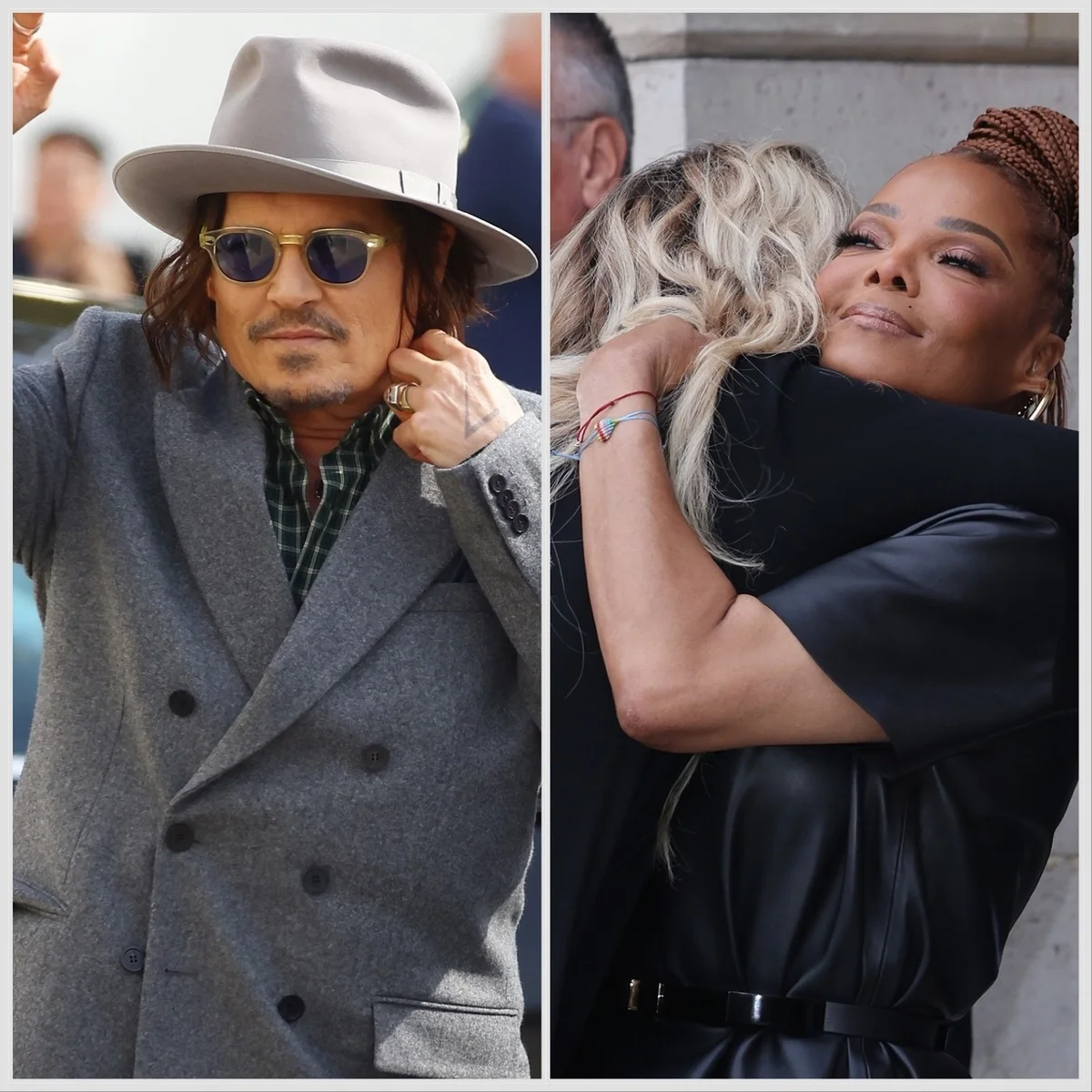 ジョニー・デップは30年以上ぶりに来場、ジャネット・ジャクソンとパリスの貴重なハグショットなど、パリファッションウィークで注目を集めたモーメント