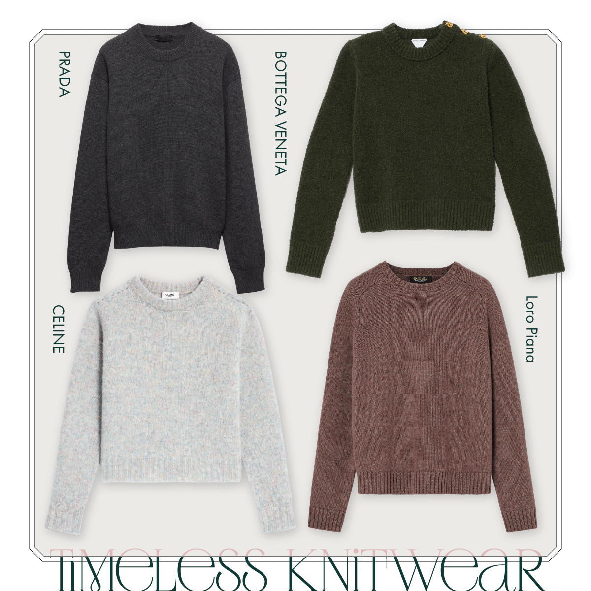  【プラダ】【ザ・ロウ】【セリーヌ】etc. 10年以上愛せる名品ニット7選