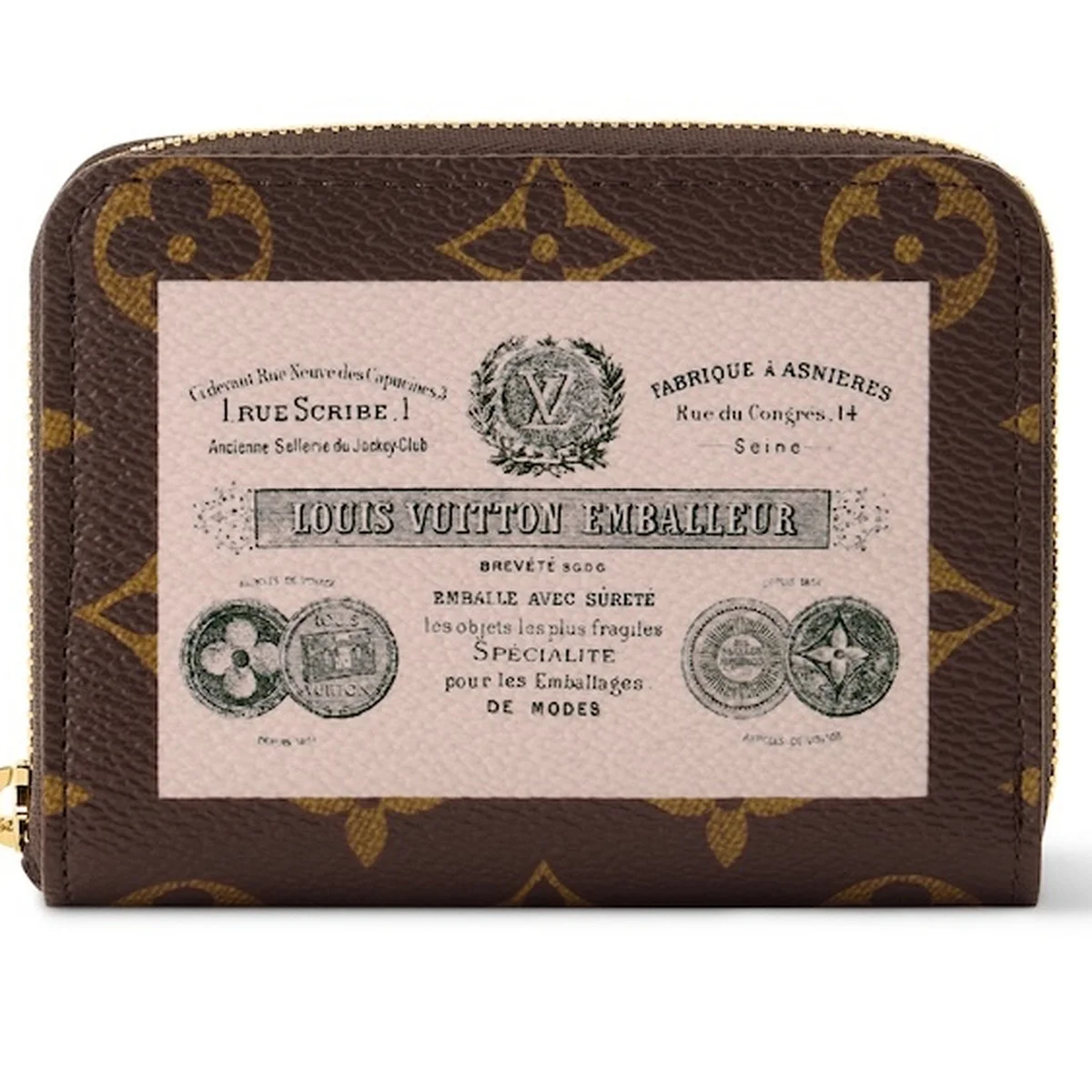 【ルイ・ヴィトン】の財布。モノグラム・キャンバスのコインパースにプリントが映える！