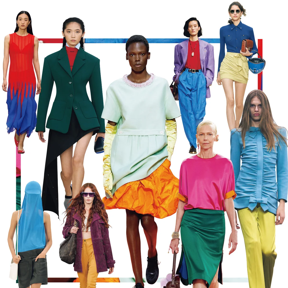 【2026春夏】は何が流行る？ カラーブロッキング、トレンチ、デニムetc. 15のトレンドを総括！