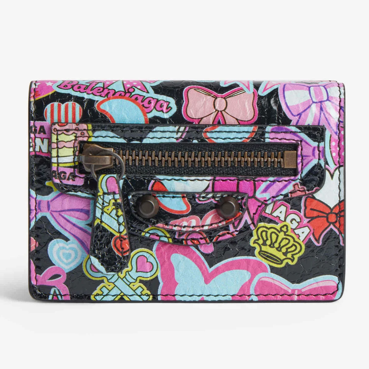 【バレンシアガ】Y2Kムード漂う、ポップな三つ折り財布