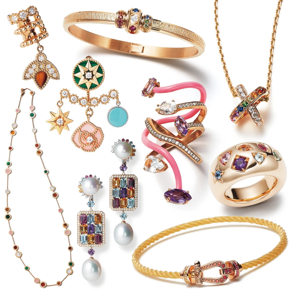 【色石ジュエリー８選】ディオール、TASAKI、フレッドetc. カラフルなジェムに心踊る！