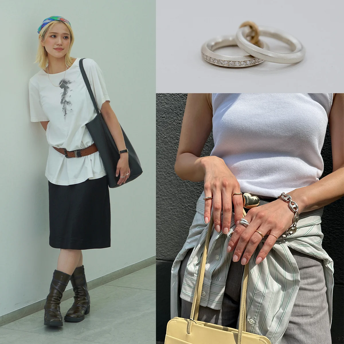 おしゃれな人が選ぶ結婚指輪３選！ 晩夏のジュエリースタイルをキャッチ【ウェディングリングSNAP vol.22】