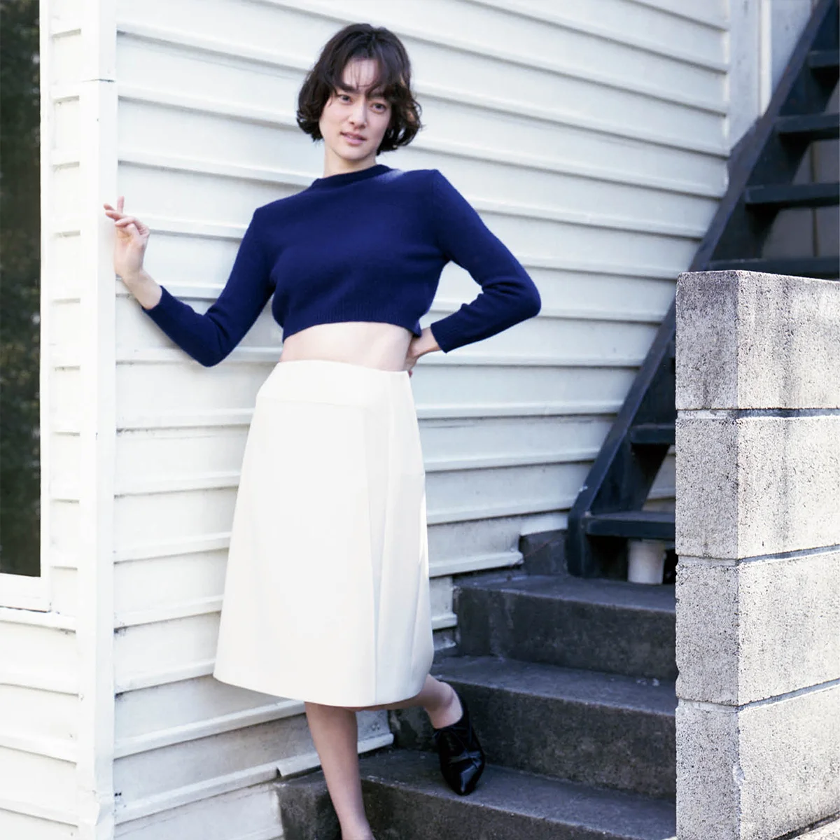 市川実日子、ジル サンダーの最新コレクションと出合う