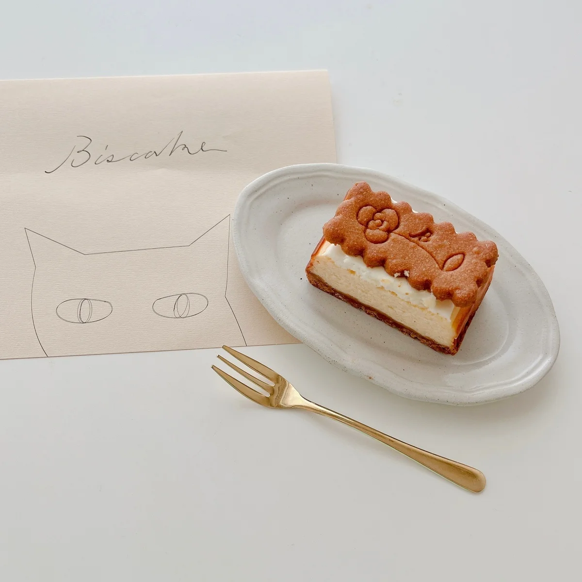 ついに合えたね。【BISCAKE（ビスケイク）】のチーズケーキ