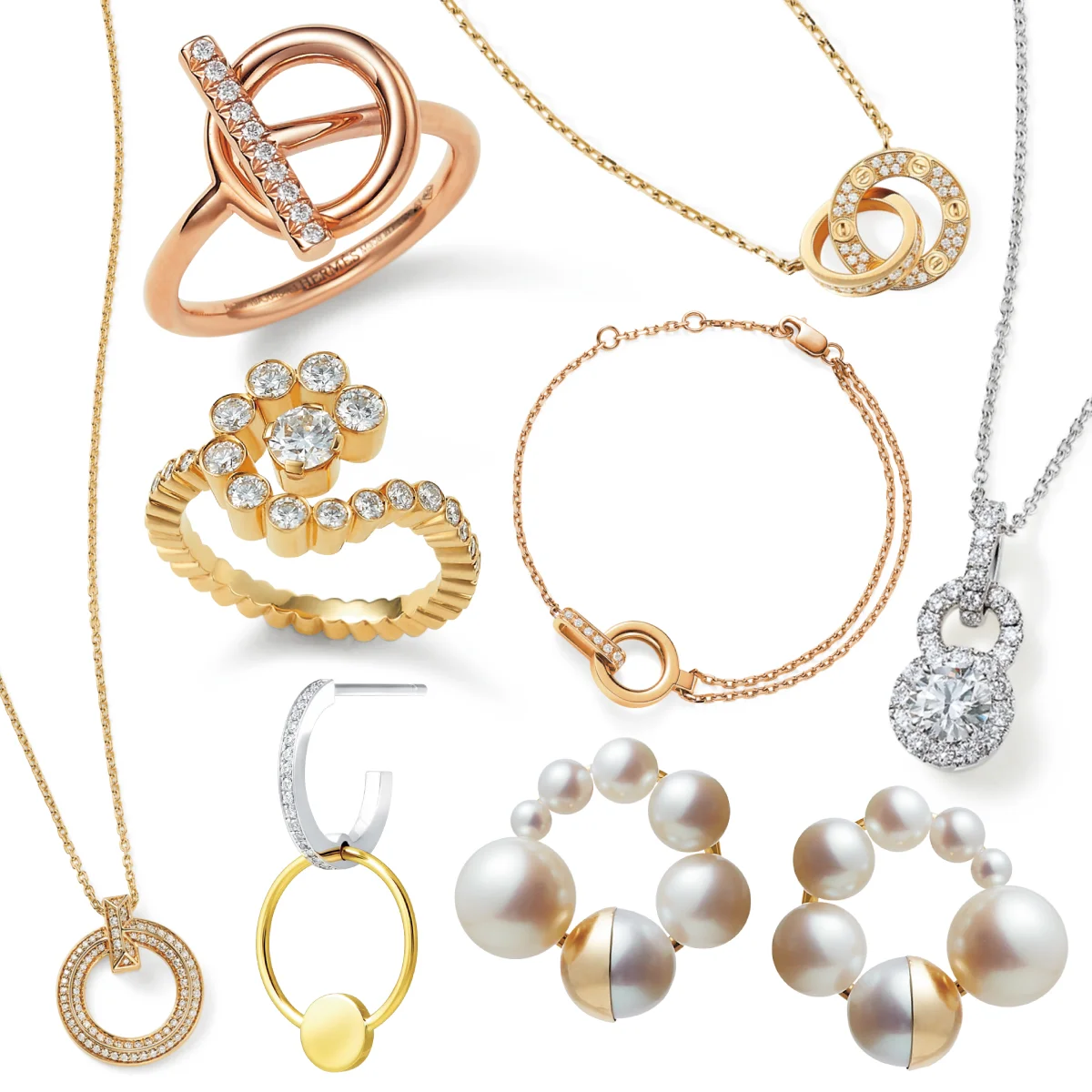 エルメス、ティファニー、カルティエほか、曲線で魅せる【モダンジュエリー８選】