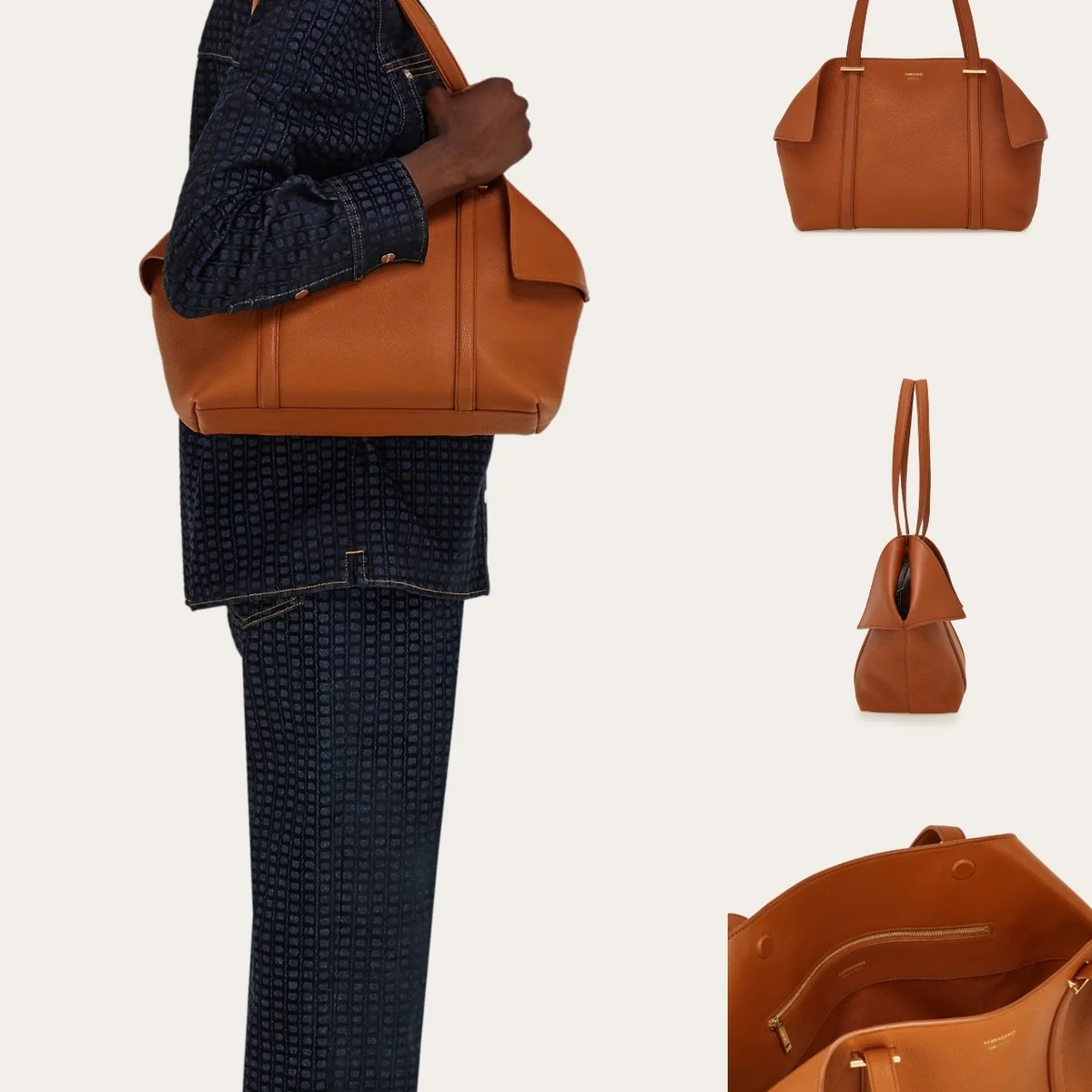 【フェラガモ】から新作トートバッグが登場！ スカーフを折りたたんだようなシルエットが魅力