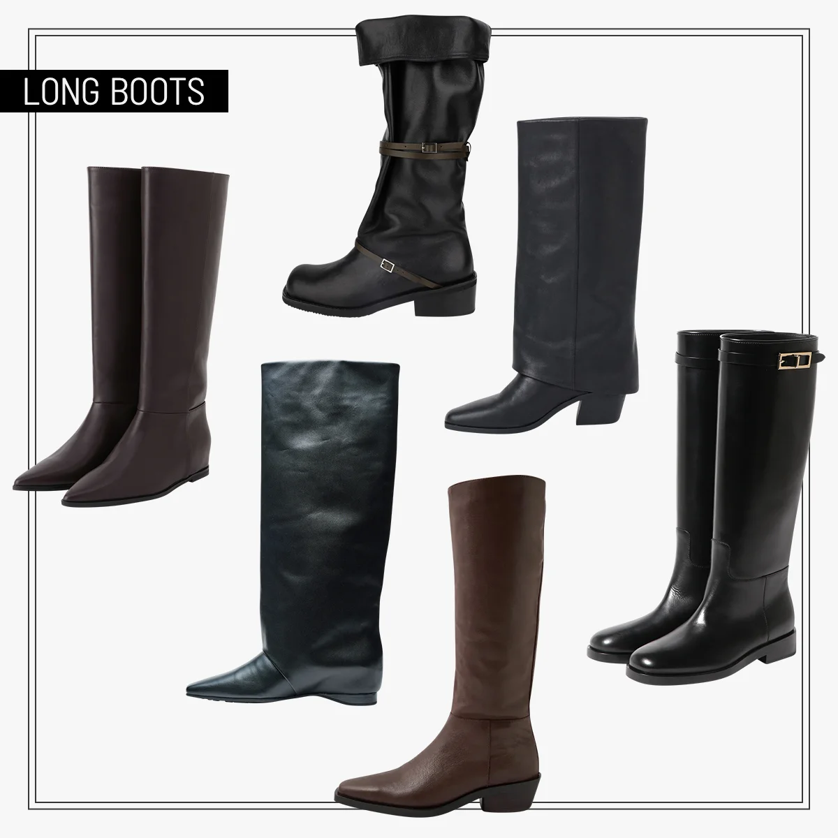 【2025年冬のロングブーツ】10選｜マノロ ブラニクやトーテムなど、スタイリングを引き締めるベーシックカラーに狙いを定めて
