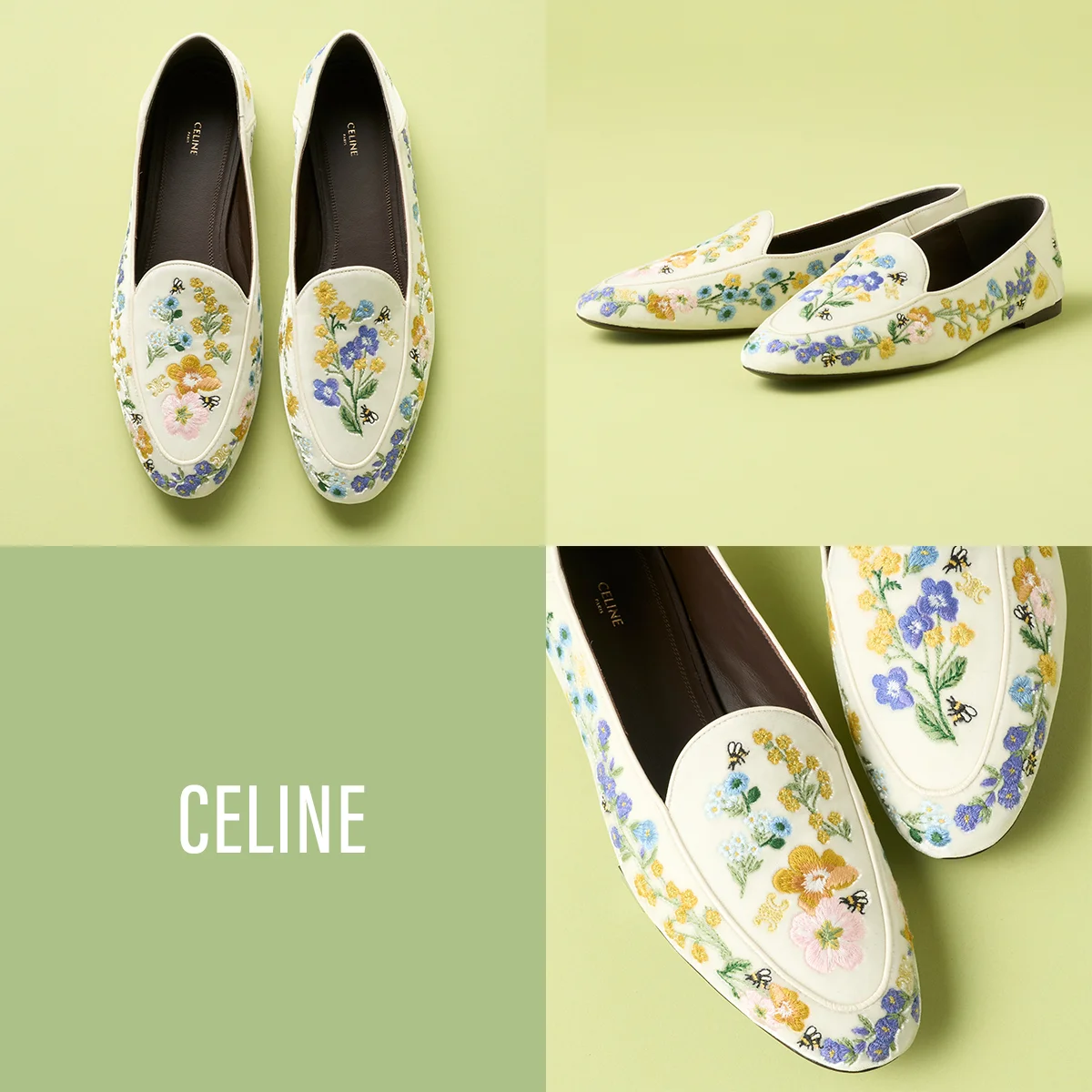 2026年春の本命ローファーは【セリーヌ】の花々を刺しゅうで表現した特別な一足に決まり！