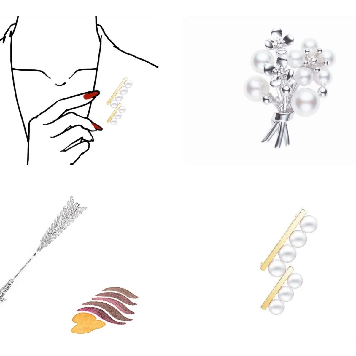 オケージョンにも活躍【ブローチ】3選、TASAKIやブシュロンなど人気ブランドから厳選