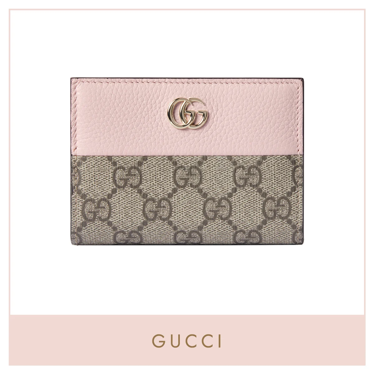 【グッチ】の財布。ダブルGとGGパターンの両方を楽しめる、ミックスデザイン