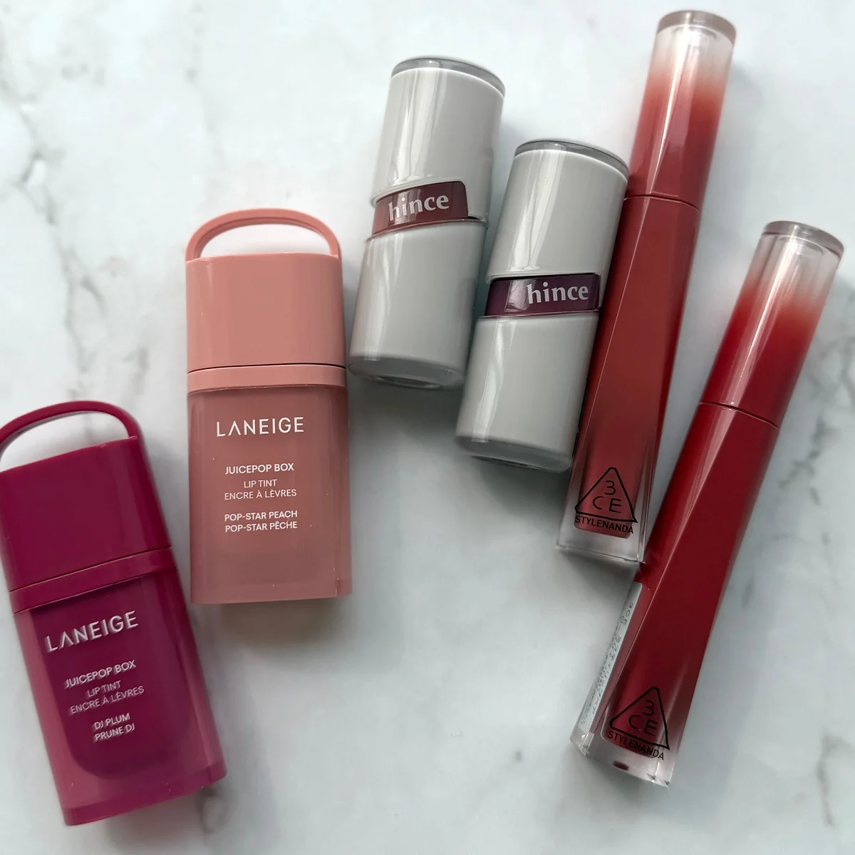 【hince】【ラネージュ】春の唇を彩る、韓国うるおいティントリップ【3CE】