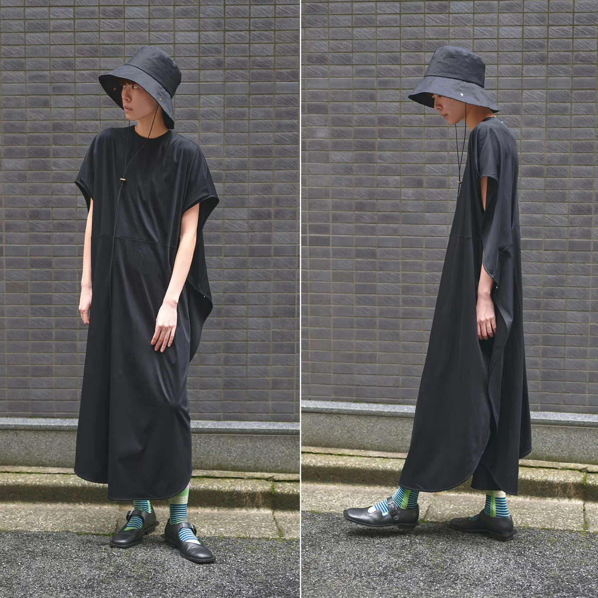 【別注アイテム着用レビュー】シルエットが美しい【フォトコピュー】の黒ワンピース。２WAY仕様で着心地も抜群  #SPURSHOP