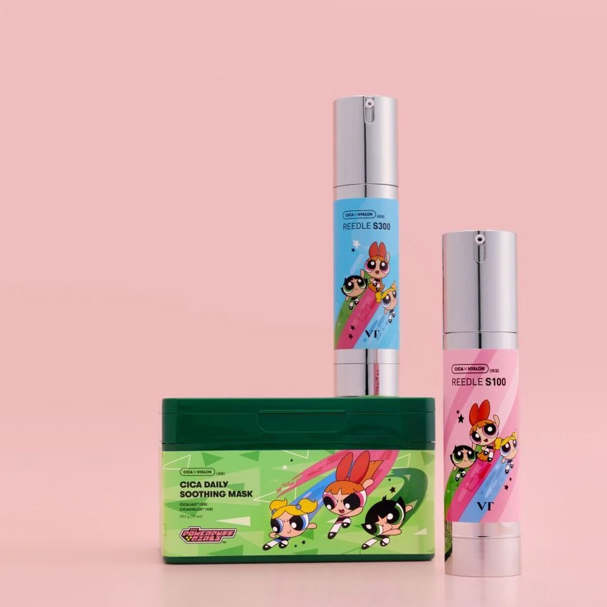パワーパフ ガールズ×【VT COSMETICS】コラボが実現！ 人気「CICAマスク」「リードルS」がカラフルな限定デザインに