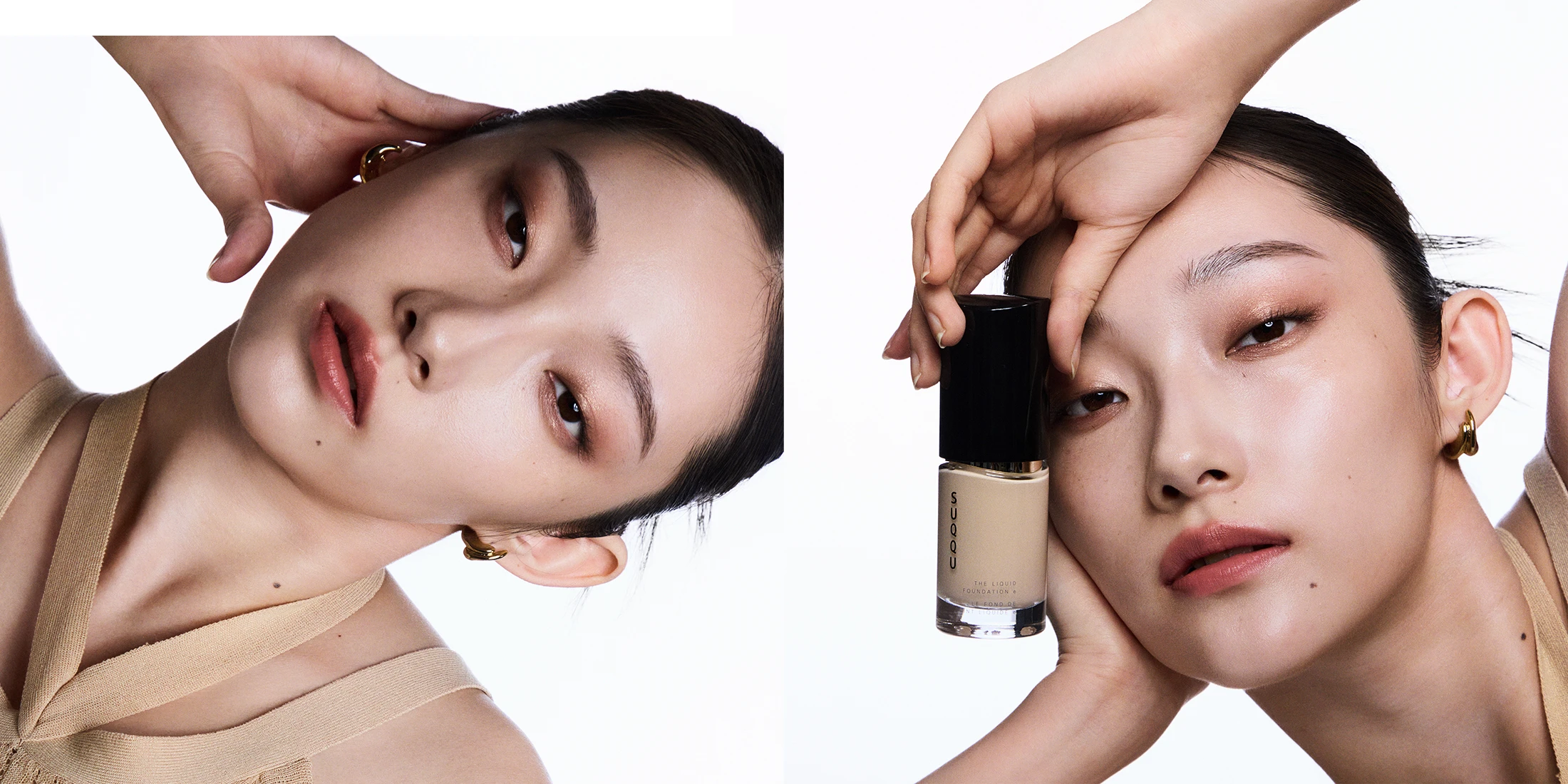 SUQQUのリクイドファンデーションで艶高さを