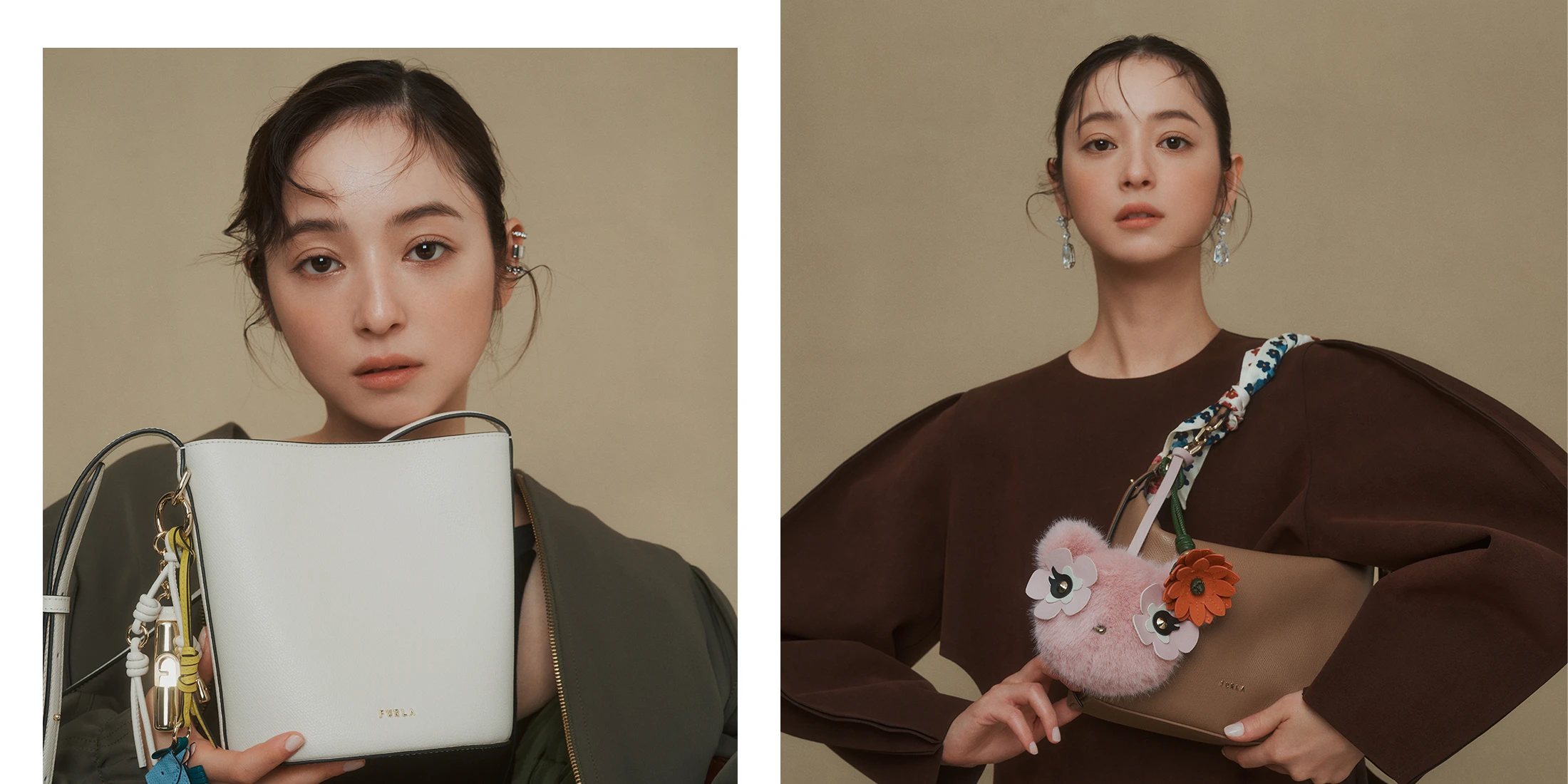 佐々木希、フルラのバッグと一緒なら