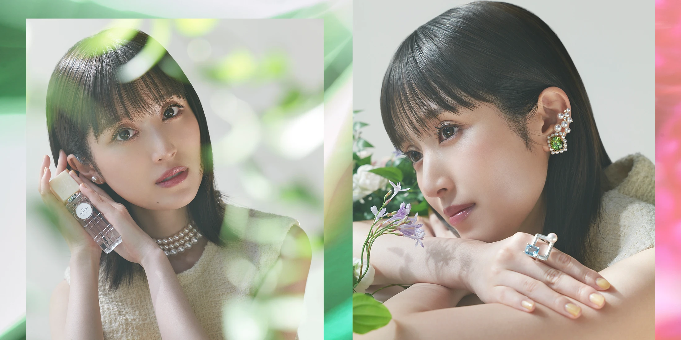 福本莉子がまとう、TASAKI初のフレグランス