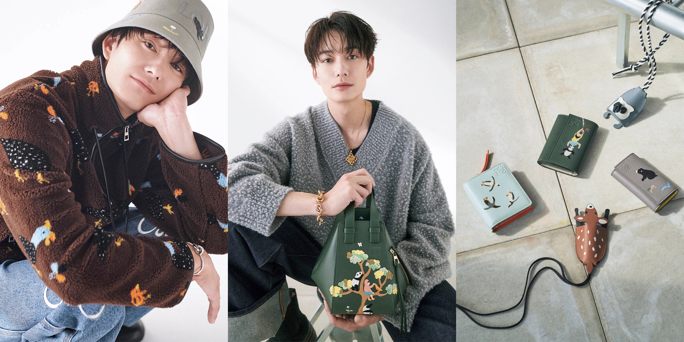俳優・岡田将生が纏う、ロエベのホリデーコレクション