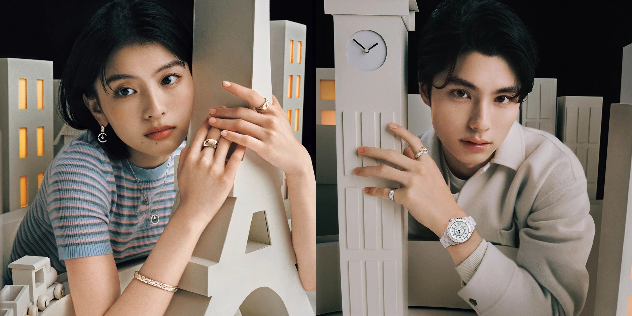 本田響矢と出口夏希、シャネルの魔法にかけられて