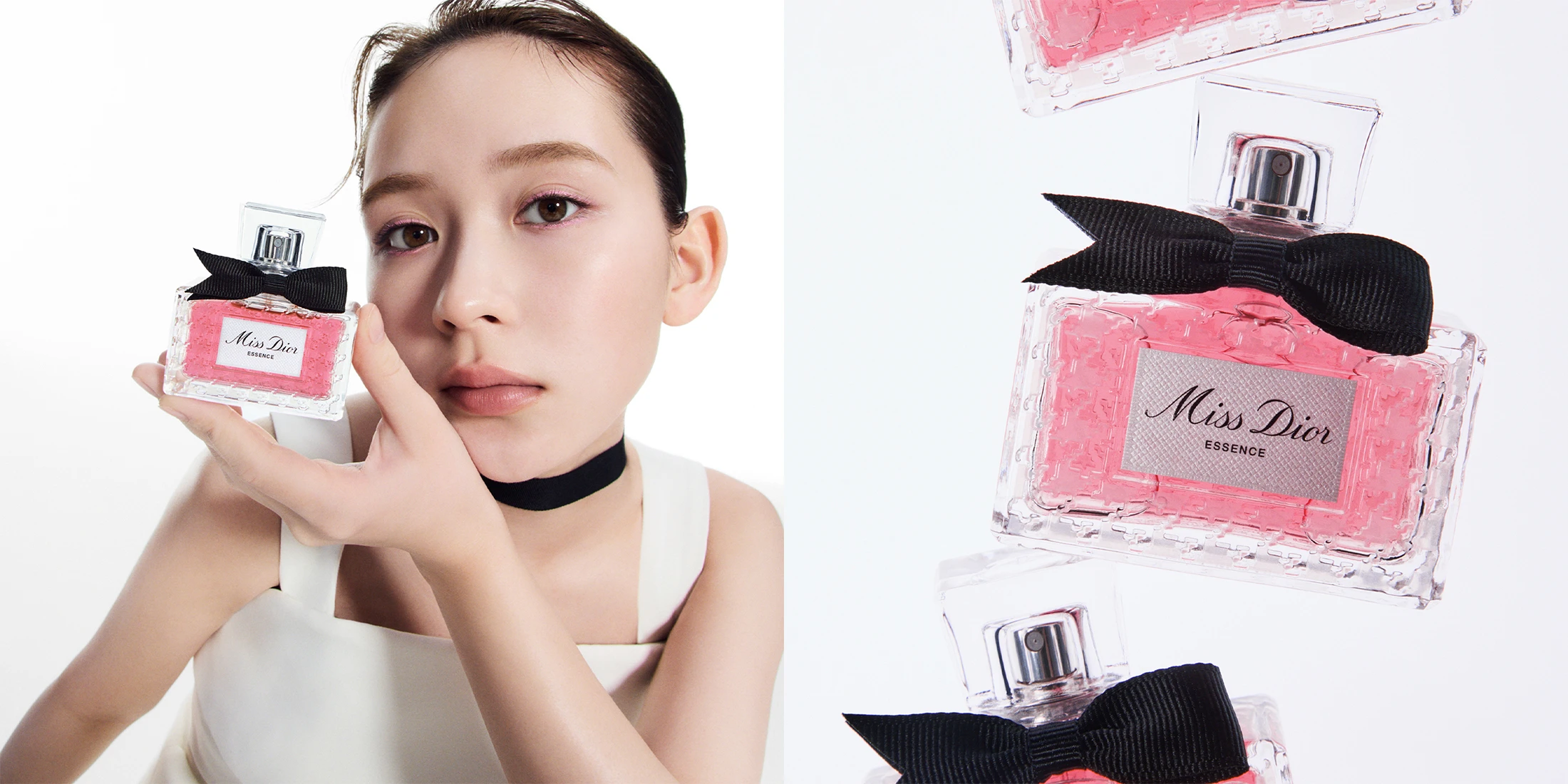 畑芽育がまとうミス ディオール エッセンス