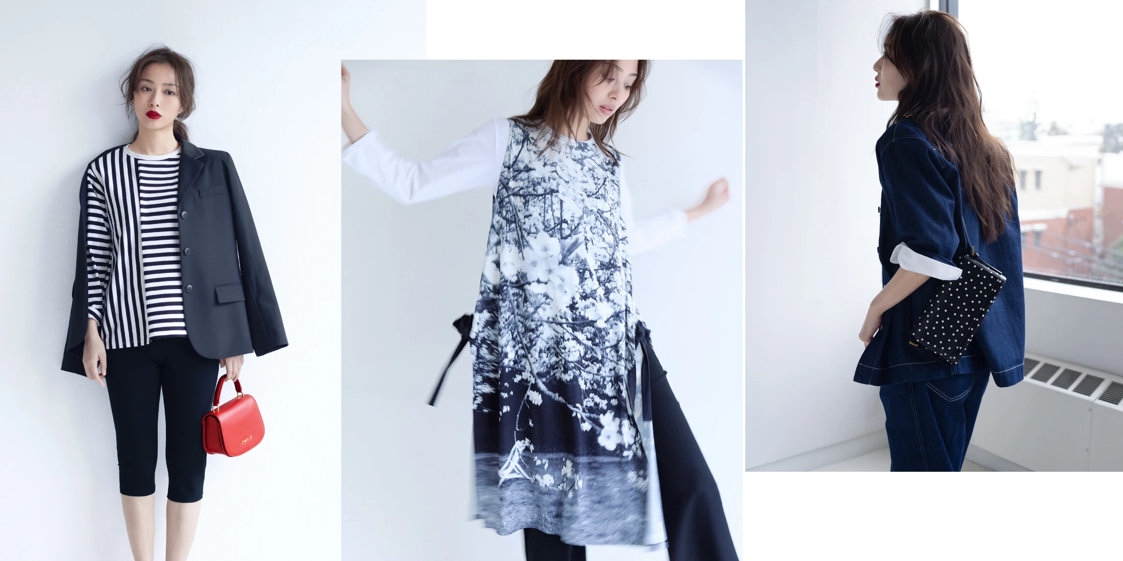 内田理央がまとうアニエスベーの「by R」コレクション