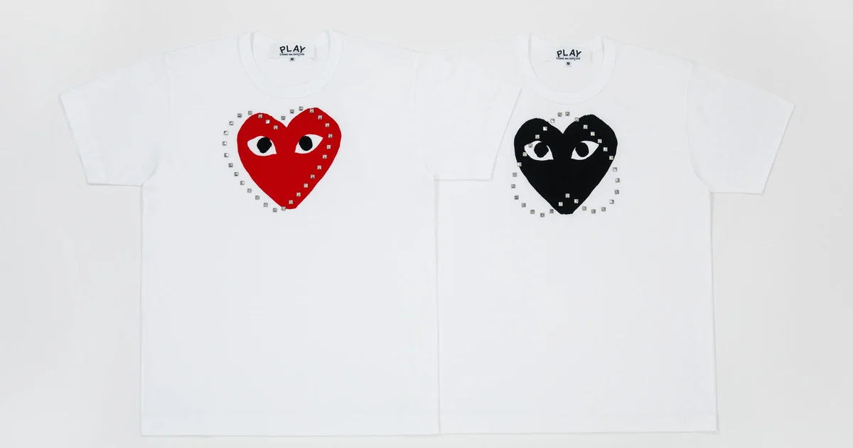 完売必至◇COMME des GARCONS PLAY◇STUD スタッズ 半袖Tシャツ
